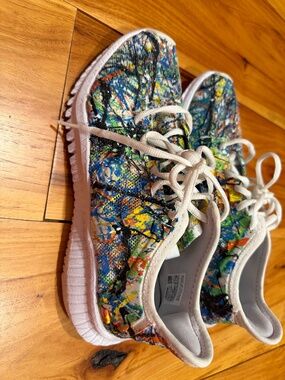 Custom painted Reebok running shoes women’s 8.5